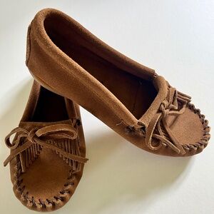 Minnetonka Kitty Moccasin Girls Size 3